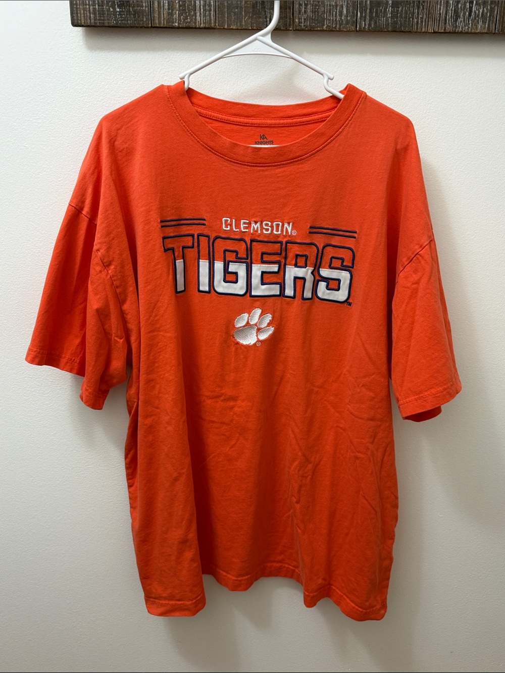 Knights Apparel Orange Clemson Tigers Short Sleeve Tee